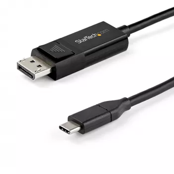 StarTech.com 6ft (2m) USB-C uz DisplayPort 1.4 kabelis 8K 60Hz/4K - Divvirzienu DP uz USB-C vai USB-C uz DP reversīvs video adaptera kabelis - HBR3/HDR/DSC - USB Type C/TB3 monitora kabelis (CDP2DP142MBD)