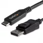 StarTech.com USB-C uz DisplayPort 1.4 kabelis, 1.8m - 4K/5K/8K USB-C uz DP 1.4 Alt Mode adapteris - HBR3/HDR/DSC - 8K 60Hz DP monitora kabelis USB-C/Thunderbolt 3