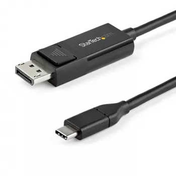 StarTech.com 1m USB-C uz DisplayPort 1.2 kabelis 4K 60Hz - Divvirzienu DP uz USB-C vai USB-C uz DP reversīvs video adaptera kabelis - HBR2/HDR - USB Type C/Thunderbolt monitora kabelis