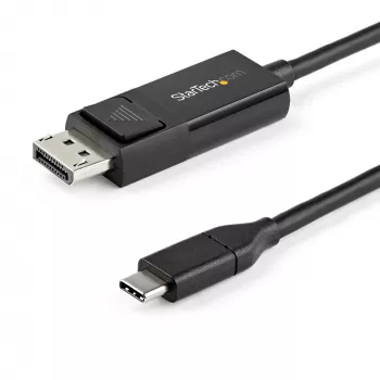StarTech.com 6.6ft (2m) USB-C uz DisplayPort 1.2 kabelis 4K 60Hz - Divvirzienu DP uz USB-C vai USB-C uz DP reversīvs video adaptera kabelis - HBR2/HDR - USB Type C/Thunderbolt monitora kabelis