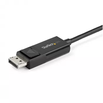 StarTech.com 6.6ft (2m) USB-C uz DisplayPort 1.2 kabelis 4K 60Hz - Divvirzienu DP uz USB-C vai USB-C uz DP reversīvs video adaptera kabelis - HBR2/HDR - USB Type C/Thunderbolt monitora kabelis