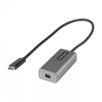 StarTech.com USB-C uz Mini DisplayPort adapteris – 4K 60Hz USB-C uz mDP pievienotājs – USB Type-C uz Mini DP monitoram – video pārveidotājs – darbojas ar Thunderbolt 3 – 30 cm pievienots kabelis – uzlabotā versija CDP2MDP