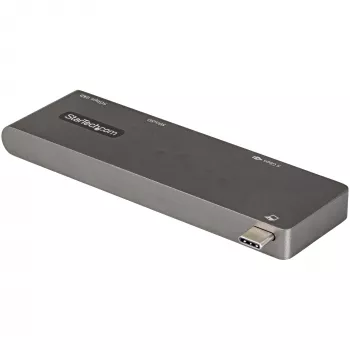 StarTech.com USB-C daudzportu adapteris MacBook Pro/Air - USB Type-C uz 4K HDMI, 100W Power Delivery caurlaide, SD/MicroSD slots, 2 portu USB 3.0 centrmezgls - portatīvā USB-C mini dokstacija