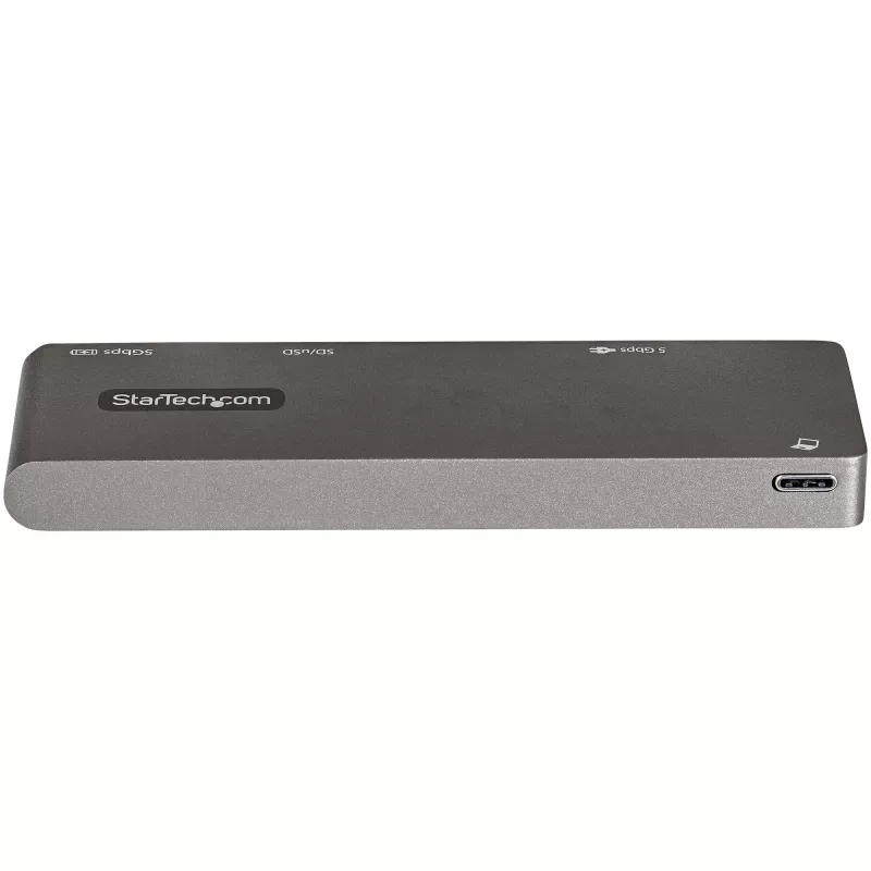 StarTech.com USB-C daudzportu adapteris MacBook Pro/Air - USB Type-C uz 4K HDMI, 100W Power Delivery caurlaide, SD/MicroSD slots, 2 portu USB 3.0 centrmezgls - portatīvā USB-C mini dokstacija