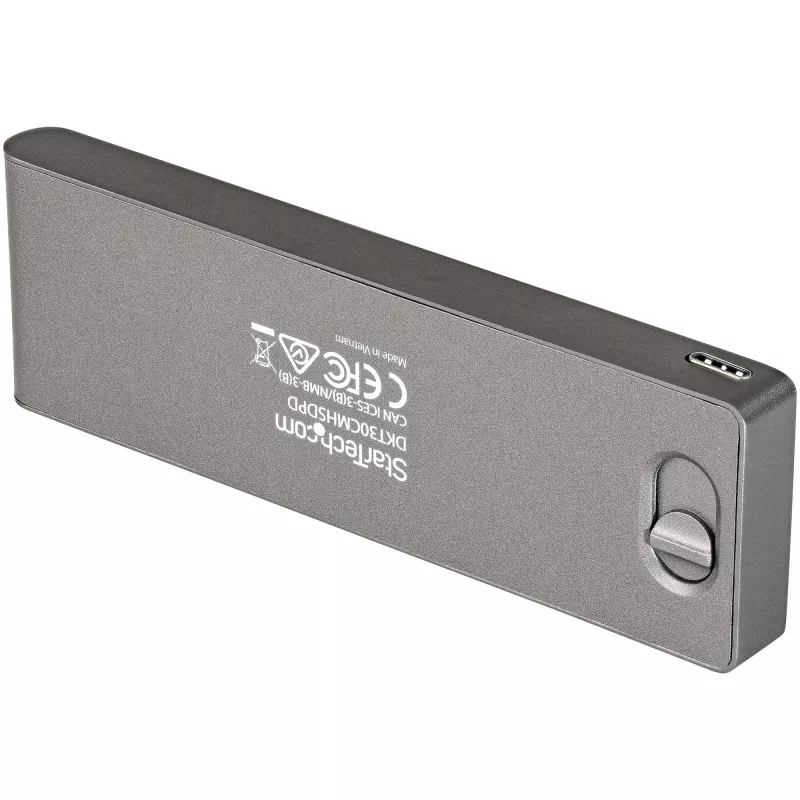 StarTech.com USB-C daudzportu adapteris MacBook Pro/Air - USB Type-C uz 4K HDMI, 100W Power Delivery caurlaide, SD/MicroSD slots, 2 portu USB 3.0 centrmezgls - portatīvā USB-C mini dokstacija