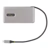 StarTech.com USB-C daudzportu adapteris - 4K 60Hz HDMI/DP - 3 portu USB centrmezgls - 100W barošanas pārvade - GbE - ceļojumu mini dokstacija ar uzlādi - 1 pēdas/30cm aptinams kabelis