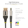 StarTech.com 2m VESA sertificēts DisplayPort 1.4 kabelis - 8K 60Hz HDR10 - Ultra HD 4K 120Hz - DP 1.4 vīriešu/vīriešu