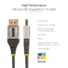 StarTech.com 16ft (5m) VESA sertificēts DisplayPort 1.4 kabelis - 8K 60Hz HDR10 - Ultra HD 4K 120Hz video - DP 1.4 kabelis - DisplayPort uz DisplayPort - vīriešu/vīriešu