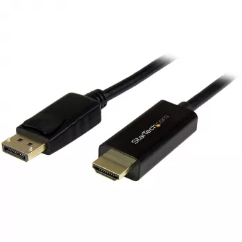 StarTech.com 2m DisplayPort uz HDMI kabelis - 4K 30Hz - DP 1.2 uz HDMI monitora kabelis - fiksējošs DP savienotājs - pasīvs DP uz HDMI vads