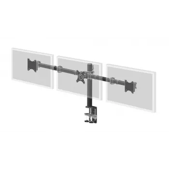 iiyama DS1003C-B1 Galda stiprinājums trim 27 collu monitoriem melns