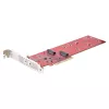 StarTech.com Dual M.2 PCIe SSD adaptera karte, PCIe x8 / x16 līdz diviem NVMe vai AHCI M.2 SSD, PCI Express 4.0, 7.8GBps/dzina, nepieciešama bifurkācija - saderīga ar Windows/Linux