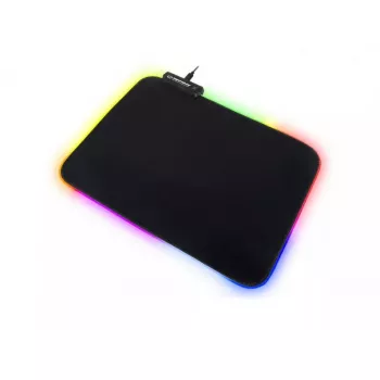 Gaming peles paliktnis ESPERANZA EGP105 — 350×250 mm, melns, USB barošana, neslīdoša pamatne