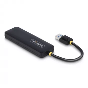 StarTech.com 4-Portu USB-A Hubs, 5Gbps, Ar Barošanu No Kopnes, Ceļojumu Mini USB Hubs, USB 3.0 Daudzportu Sadalītājs, Pārnēsājams USB Hubs, Aizsardzība Pret Pārslodzi (OCP)