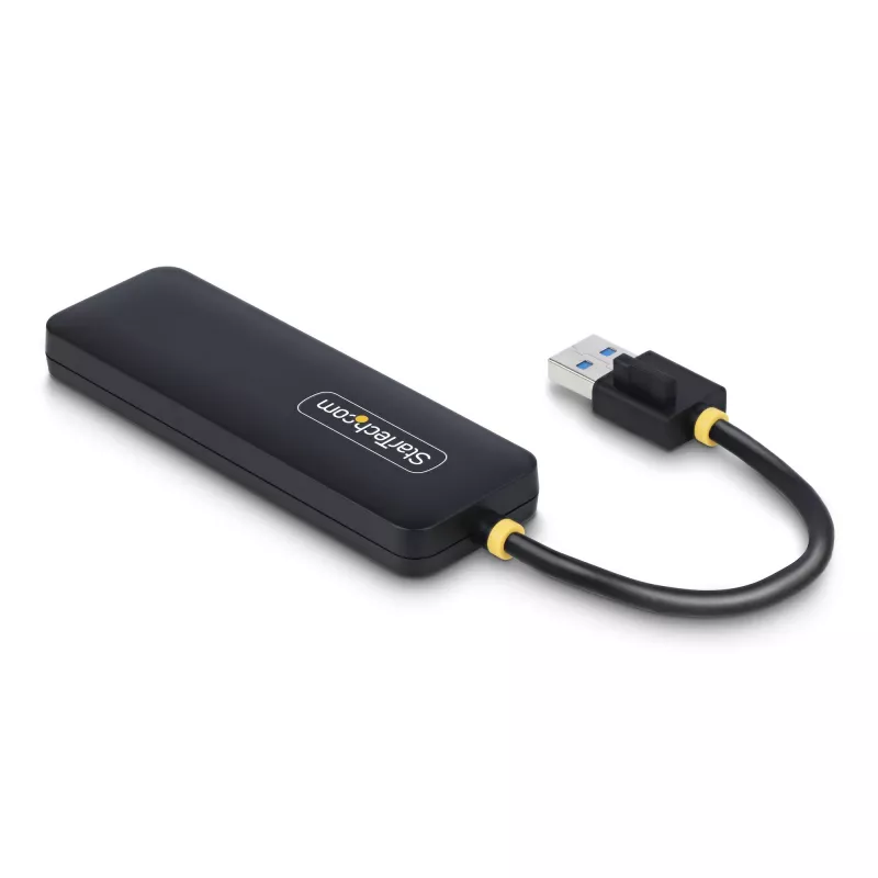 StarTech.com 4-Portu USB-A Hubs, 5Gbps, Ar Barošanu No Kopnes, Ceļojumu Mini USB Hubs, USB 3.0 Daudzportu Sadalītājs, Pārnēsājams USB Hubs, Aizsardzība Pret Pārslodzi (OCP)