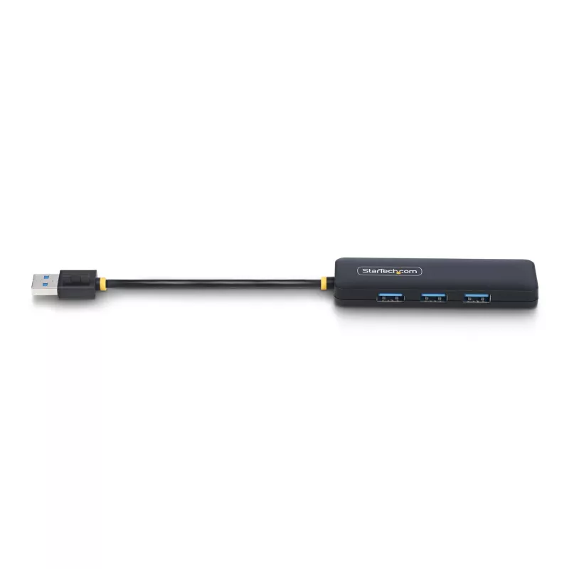 StarTech.com 4-Portu USB-A Hubs, 5Gbps, Ar Barošanu No Kopnes, Ceļojumu Mini USB Hubs, USB 3.0 Daudzportu Sadalītājs, Pārnēsājams USB Hubs, Aizsardzība Pret Pārslodzi (OCP)