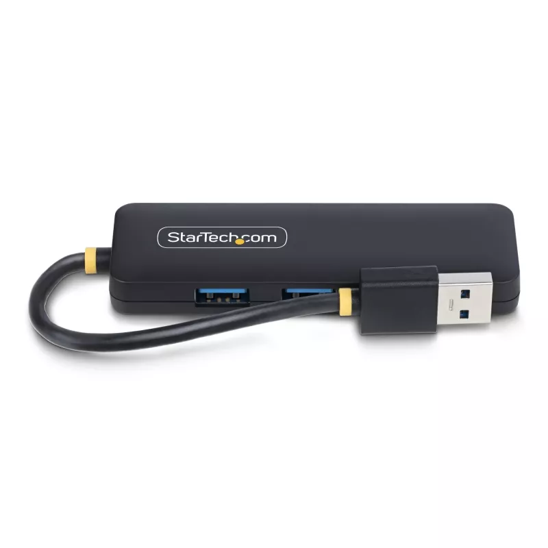 StarTech.com 4-Portu USB-A Hubs, 5Gbps, Ar Barošanu No Kopnes, Ceļojumu Mini USB Hubs, USB 3.0 Daudzportu Sadalītājs, Pārnēsājams USB Hubs, Aizsardzība Pret Pārslodzi (OCP)