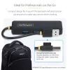 StarTech.com 4-Portu USB-A Hubs, 5Gbps, Ar Barošanu No Kopnes, Ceļojumu Mini USB Hubs, USB 3.0 Daudzportu Sadalītājs, Pārnēsājams USB Hubs, Aizsardzība Pret Pārslodzi (OCP)