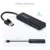 StarTech.com 4-Portu USB-A Hubs, 5Gbps, Ar Barošanu No Kopnes, Ceļojumu Mini USB Hubs, USB 3.0 Daudzportu Sadalītājs, Pārnēsājams USB Hubs, Aizsardzība Pret Pārslodzi (OCP)