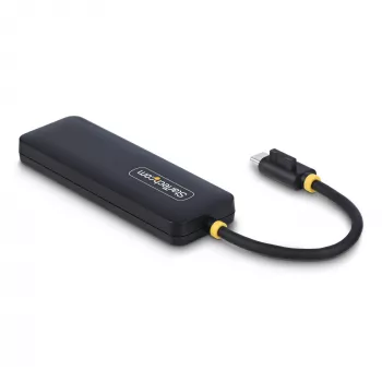 StarTech.com 4-Portu USB-C Hubs, 5Gbps, USB-C uz 4x USB-A, Barojams no kopnes, Kompakts ceļojumu mini hubs, Daudzportu USB 3.0 sadalītājs, Pārnēsājams hubs, Aizsardzība pret pārslodzi