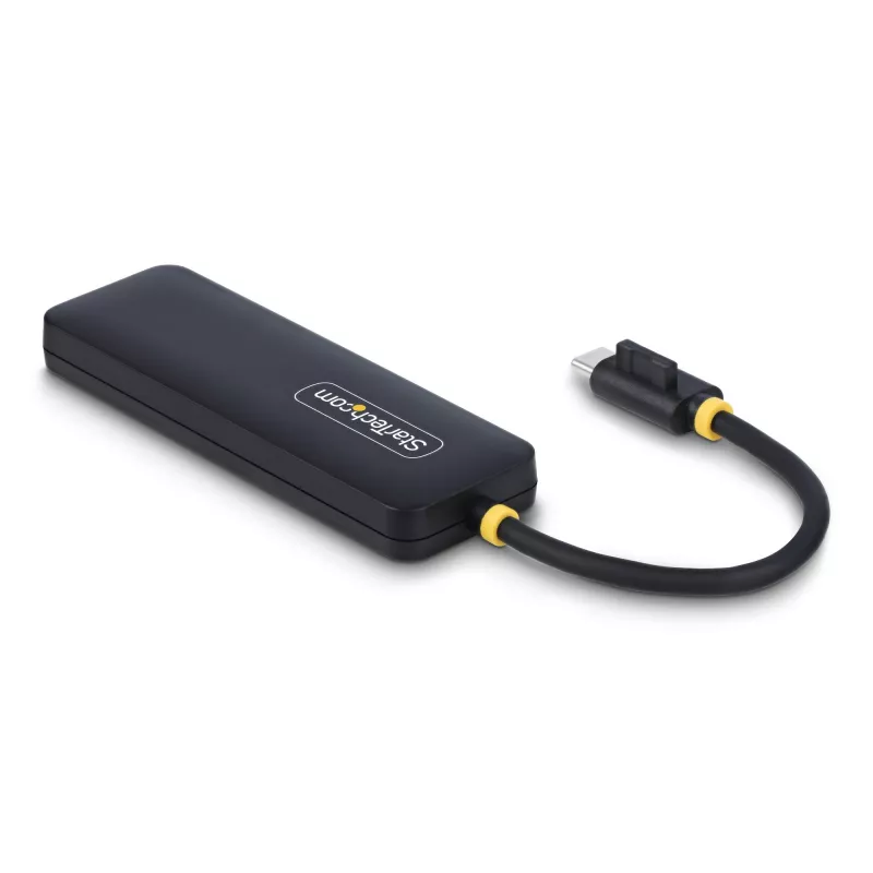 StarTech.com 4-Portu USB-C Hubs, 5Gbps, USB-C uz 4x USB-A, Barojams no kopnes, Kompakts ceļojumu mini hubs, Daudzportu USB 3.0 sadalītājs, Pārnēsājams hubs, Aizsardzība pret pārslodzi