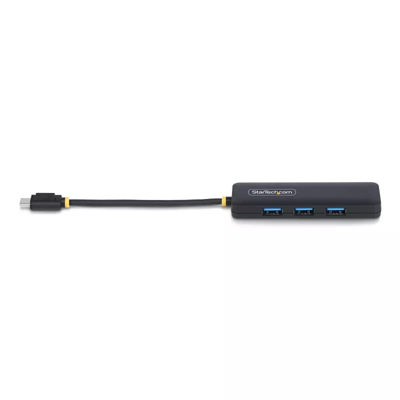 StarTech.com 4-Portu USB-C Hubs, 5Gbps, USB-C uz 4x USB-A, Barojams no kopnes, Kompakts ceļojumu mini hubs, Daudzportu USB 3.0 sadalītājs, Pārnēsājams hubs, Aizsardzība pret pārslodzi
