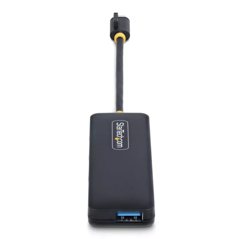 StarTech.com 4-Portu USB-C Hubs, 5Gbps, USB-C uz 4x USB-A, Barojams no kopnes, Kompakts ceļojumu mini hubs, Daudzportu USB 3.0 sadalītājs, Pārnēsājams hubs, Aizsardzība pret pārslodzi
