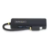 StarTech.com 4-Portu USB-C Hubs, 5Gbps, USB-C uz 4x USB-A, Barojams no kopnes, Kompakts ceļojumu mini hubs, Daudzportu USB 3.0 sadalītājs, Pārnēsājams hubs, Aizsardzība pret pārslodzi