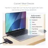 StarTech.com 4-Portu USB-C Hubs, 5Gbps, USB-C uz 4x USB-A, Barojams no kopnes, Kompakts ceļojumu mini hubs, Daudzportu USB 3.0 sadalītājs, Pārnēsājams hubs, Aizsardzība pret pārslodzi
