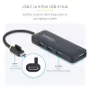StarTech.com 4-Portu USB-C Hubs, 5Gbps, USB-C uz 4x USB-A, Barojams no kopnes, Kompakts ceļojumu mini hubs, Daudzportu USB 3.0 sadalītājs, Pārnēsājams hubs, Aizsardzība pret pārslodzi
