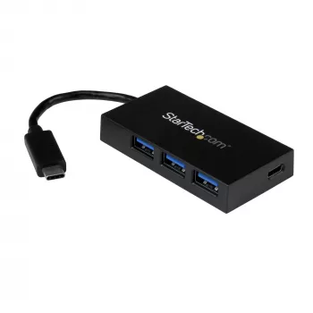 StarTech.com 4 portu USB-C centrmezgls - USB-C uz 1x USB-C un 3x USB-A - USB 3.0 centrmezgls - 5Gbps