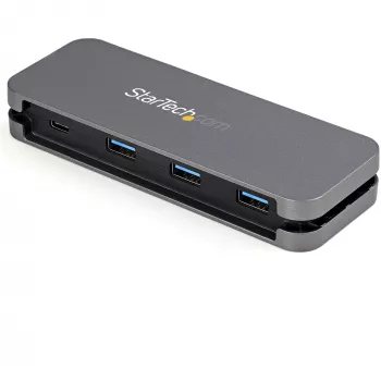 StarTech.com 4 portu USB-C centrmezgls - 3x USB-A/1x USB-C - 5Gbps USB 3.0 Type-C centrmezgls (3.2/3.1 Gen 1) - barots no kopnes - pārnēsājams USB-C uz USB-A adaptera centrmezgls - 28,5 cm kabelis ar kabeļa pārvaldību