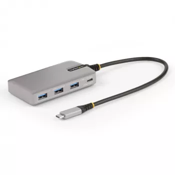 StarTech.com 4 portu USB-C centrmezgls ar USB-C DP Alt Mode video izvadu 4K 60Hz - 3x USB-A, 1x USB-C, 100W Power Delivery caurlaide, USB 3.2 10Gbps, 30cm kabelis, pārnēsājams USB centrmezgls