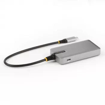StarTech.com 4 portu USB-C centrmezgls ar USB-C DP Alt Mode video izvadu 4K 60Hz - 3x USB-A, 1x USB-C, 100W Power Delivery caurlaide, USB 3.2 10Gbps, 30cm kabelis, pārnēsājams USB centrmezgls