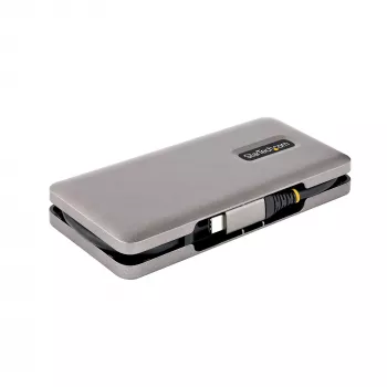 StarTech.com 4-Portu USB-C Centrmezgls, 4x USB-C Porti, USB 3.2 Gen 2 (10Gbps) - Pārnēsājams USB C Centrmezgls ar 100W Strāvas Padeves Caurlaidi - USB Type C Centrmezgls ar 32cm Aptinamo Kabeli
