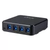StarTech.com 4 uz 4 USB 3.0 koplietošanas slēdzis, 5 Gbit/s, Micro-USB Type-B, melns, plastmasa, CE, FCC, REACH, 0 - 40 °C