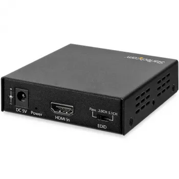 StarTech.com 4K HDMI audio ekstraktors ar 4K 60Hz atbalstu, melns