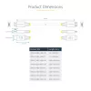 StarTech.com 1m Premium Certified HDMI 2.0 kabelis, 4K 60Hz/1440p 144Hz, HDR10/HDCP 2.2/ARC, 18Gbps, TPE apvalks