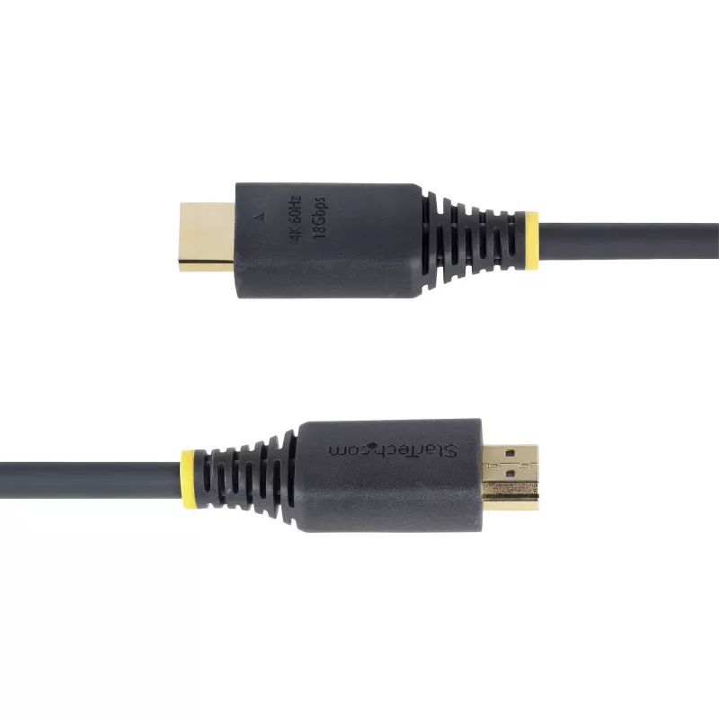 StarTech.com 30cm (1 pēda) ātrgaitas HDMI kabelis, 4K 60Hz/1440p 144Hz, HDR10/HDCP 2.2/ARC, 18Gbps, UHD HDMI 2.0 vads TV/monitoram/displejam, TPE apvalks