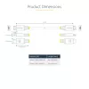 StarTech.com 30cm (1 pēda) ātrgaitas HDMI kabelis, 4K 60Hz/1440p 144Hz, HDR10/HDCP 2.2/ARC, 18Gbps, UHD HDMI 2.0 vads TV/monitoram/displejam, TPE apvalks