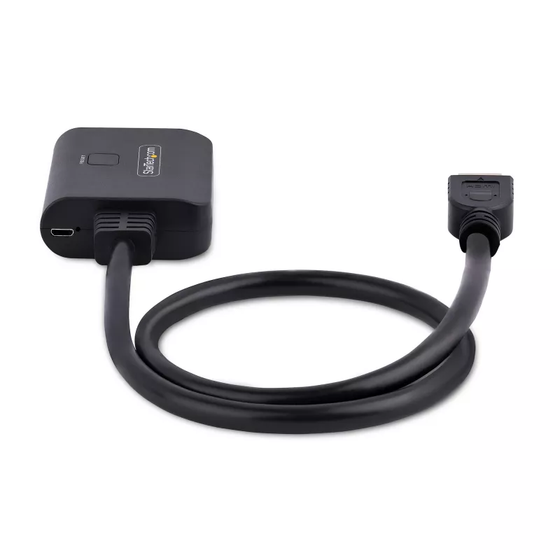 StarTech.com 2-Portu HDMI Sadalītājs, 4K 60Hz HDMI 2.0, 1 ieeja 2 izejas, HDR/HDCP, iebūvēts 50cm HDMI kabelis