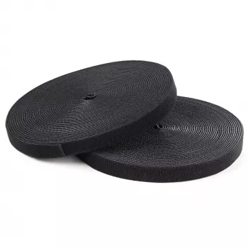 StarTech.com 100 pēdu Velcro ruļļa lente - Griežams pēc izmēra, atkārtoti lietojamas kabeļu saites - Industriālā vadu stiprinājuma lente / regulējamas auduma aptīšanas, melna / pašķērējošas kabeļu pārvaldības siksnas