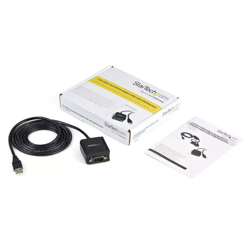 StarTech.com 1 Porta FTDI USB uz RS232 Serialo Adaptera Kabelis ar COM Saglabāšanu