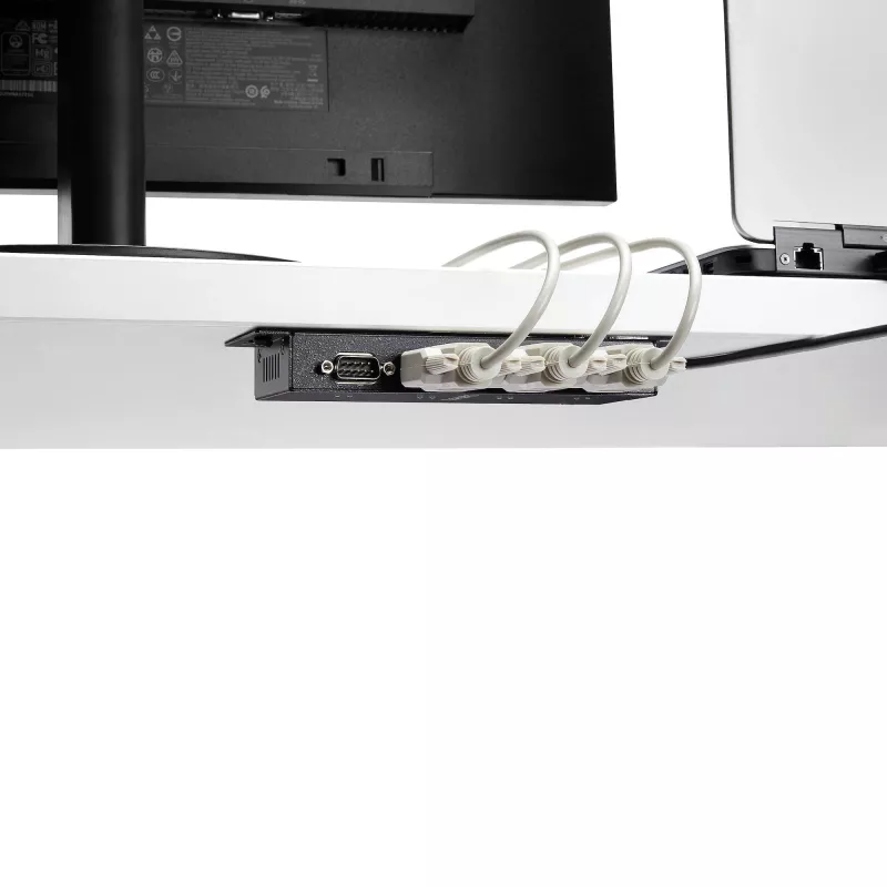 StarTech.com 4 Portu USB-DB9 RS232 Seriālais Adapteru Hubs – Rūpnieciskais DIN Sliežu un Sienas Montāžas