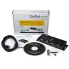 StarTech.com 4 Portu USB-DB9 RS232 Seriālais Adapteru Hubs – Rūpnieciskais DIN Sliežu un Sienas Montāžas