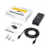 StarTech.com 4 Portu USB-DB9 RS232 Seriālais Adapteru Hubs – Rūpnieciskais DIN Sliežu un Sienas Montāžas