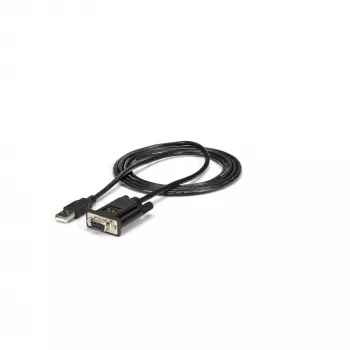 StarTech.com 1,8m USB uz RS232 Null Modem adapteris, FTDI DB9 DCE, USB 2.0 - TAA