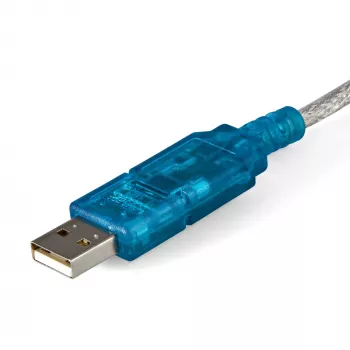 StarTech.com 3 pēdu (91 cm) 1 porta USB uz RS232 DB9 seriālā adaptera kabelis, USB uz seriālo adaptera kabeli - vīriešu/vīriešu
