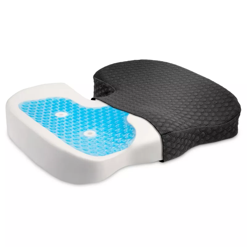 Kensington Premium Cool-Gel sēdekļa spilvens, atmiņas putas, krēslam, melns