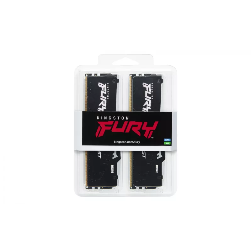 Kingston FURY Beast 64GB (2x32GB) DDR5 5600MHz CL36 RGB atmiņas komplekts