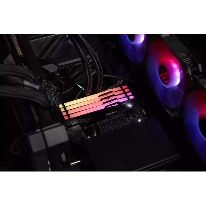 Kingston FURY Beast 64GB (2x32GB) DDR5 5600MHz CL36 RGB atmiņas komplekts